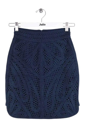 Mini jupe Maje Bleu en Synthétique, taille XS - Seconde Main
