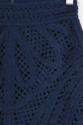 Mini jupe Maje Bleu en Synthétique
