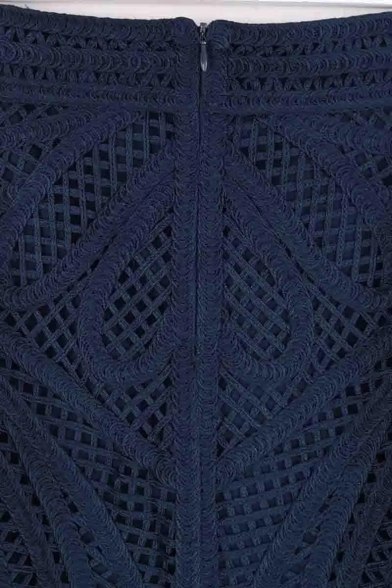 Mini jupe Maje Bleu en Synthétique