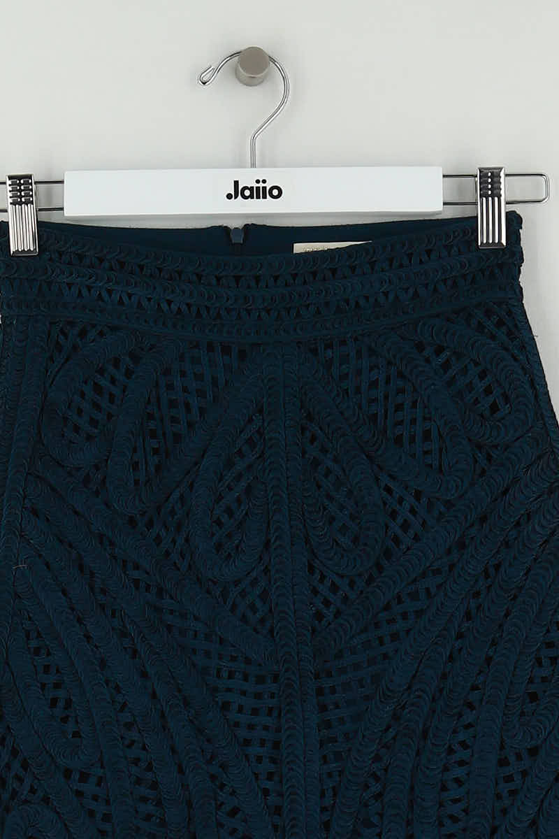Mini jupe Maje Bleu en Viscose