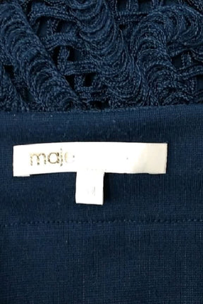 Mini jupe Maje Bleu en Viscose