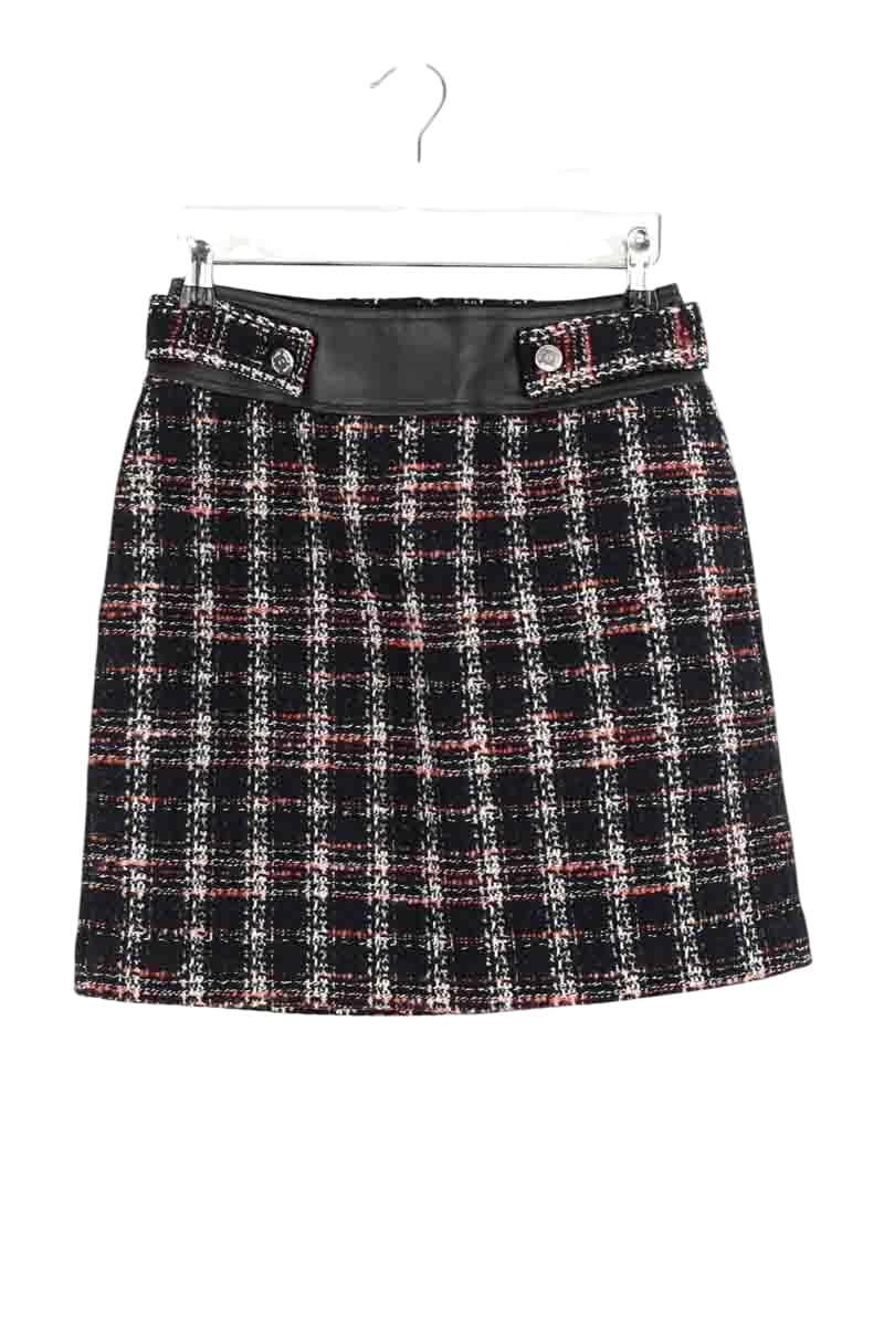Mini jupe Maje Jisido Noir en Coton, taille S - Seconde Main