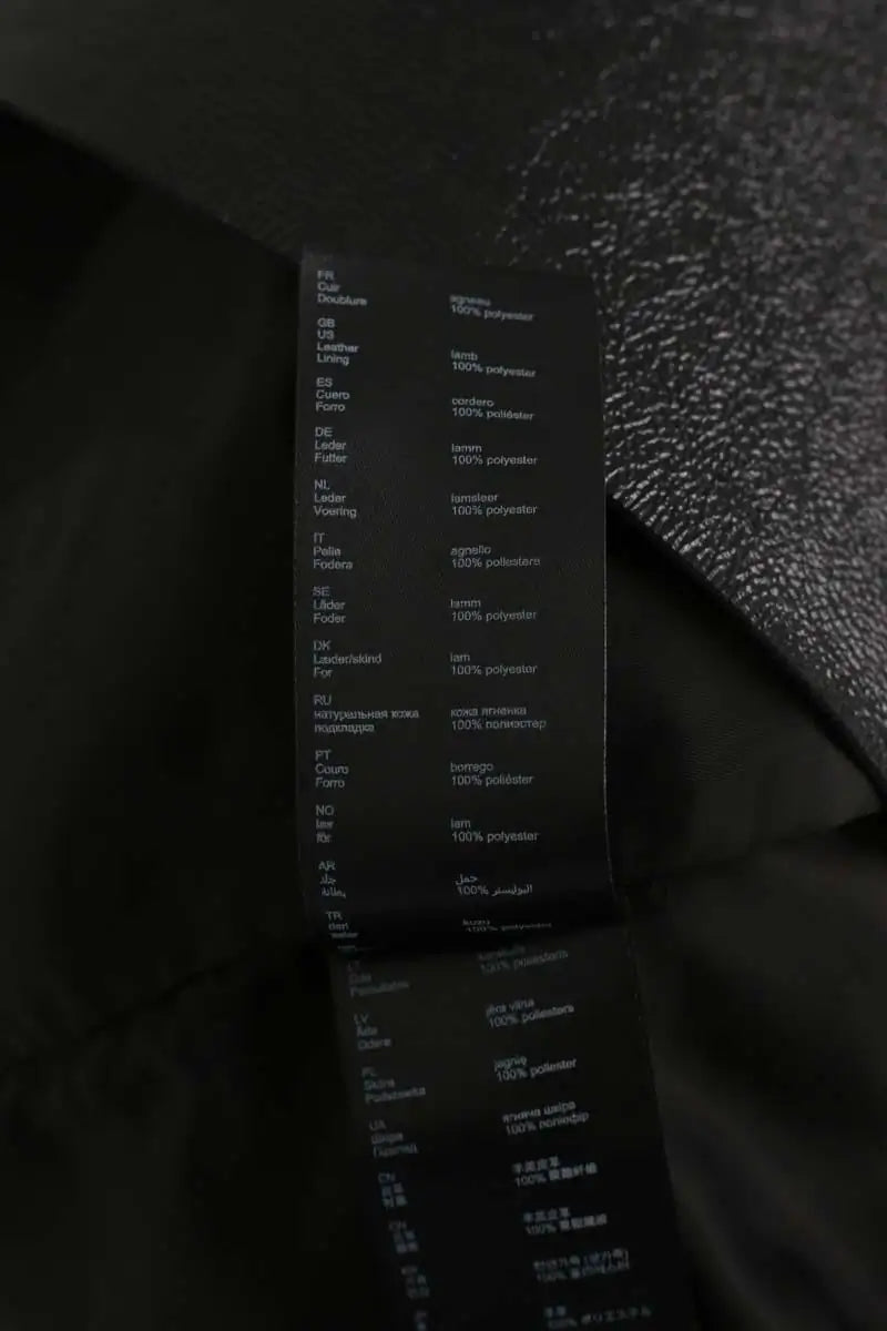 Mini jupe Maje Noir en Cuir