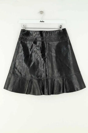 Mini jupe Maje Noir en Cuir verni