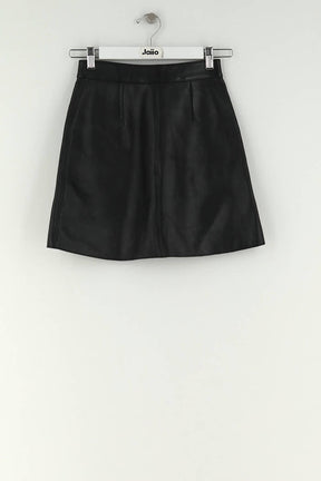 Mini jupe Maje Noir en Cuir