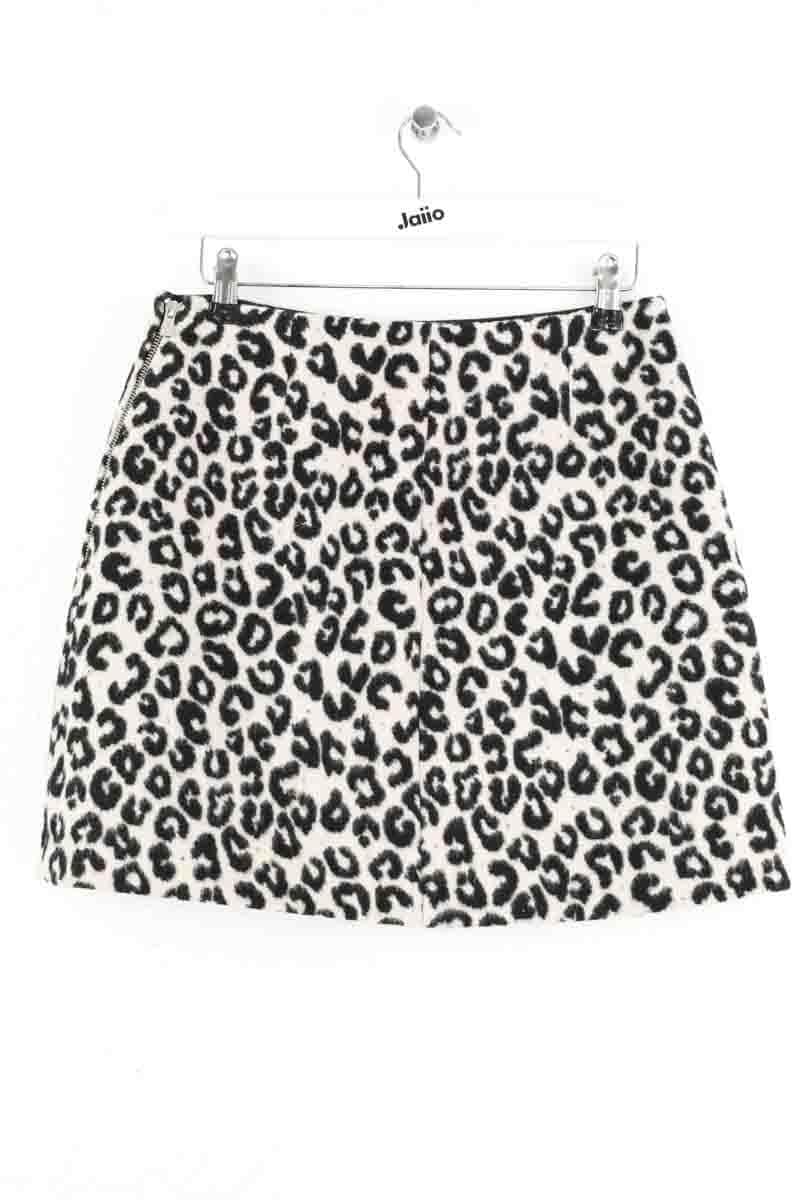 Mini jupe Maje Noir en Laine