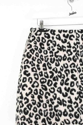 Mini jupe Maje Noir en Laine