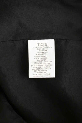 Mini jupe Maje Noir en Polyester