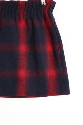 Mini jupe Maje Rouge en Laine