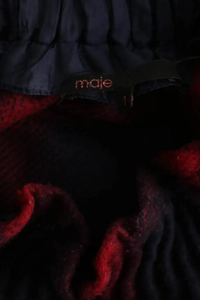 Mini jupe Maje Rouge en Laine