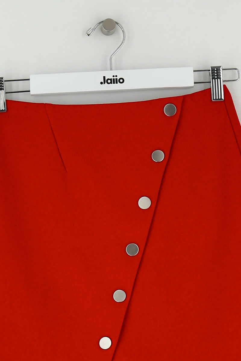 Mini jupe Maje Rouge en Polyester