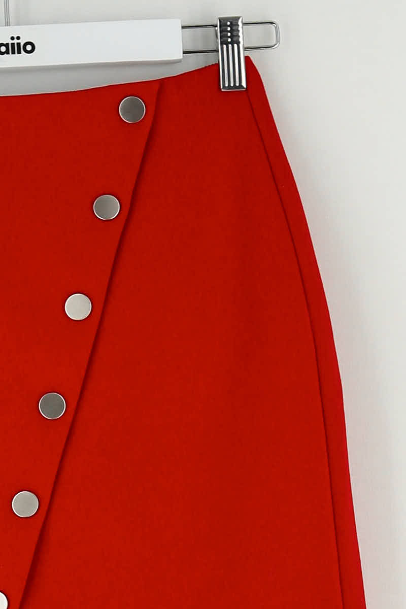 Mini jupe Maje Rouge en Polyester