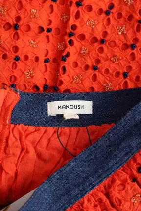 Mini jupe Manoush Rouge en Coton