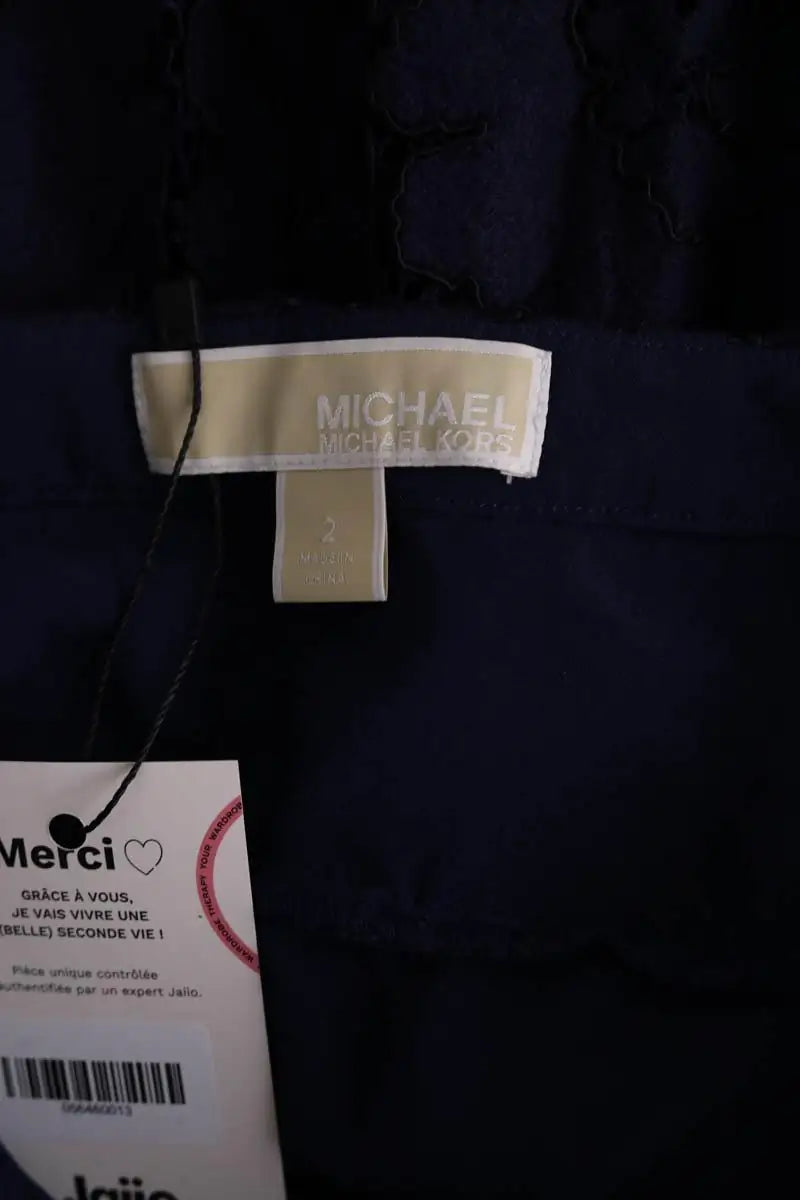 Mini jupe Michael Kors Bleu en Synthétique