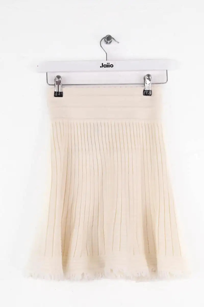 Mini jupe Molli Blanc en Laine