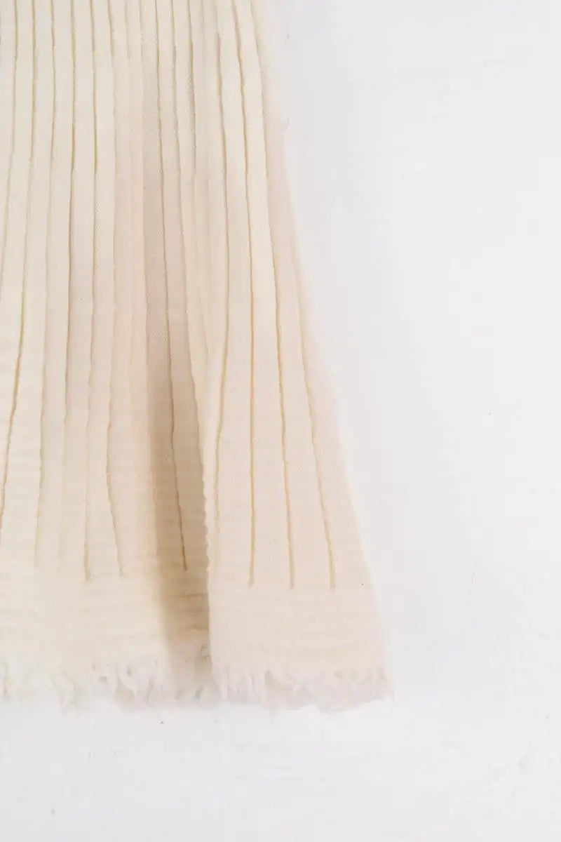 Mini jupe Molli Blanc en Laine