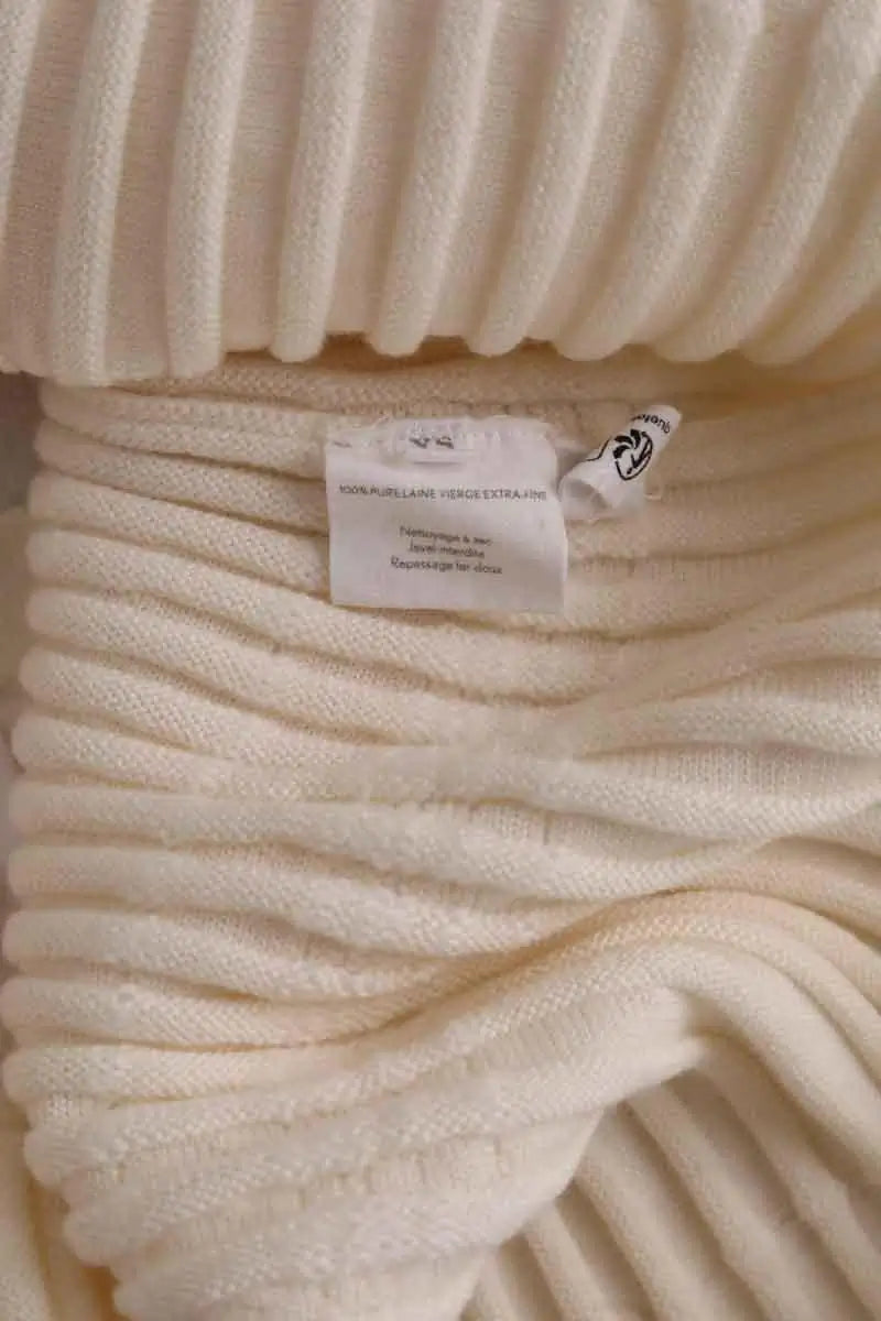 Mini jupe Molli Blanc en Laine