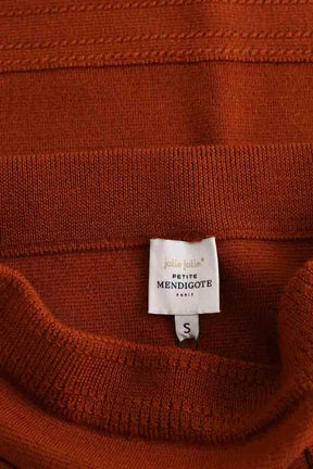 Mini jupe Petite Mendigote Marron en Synthétique
