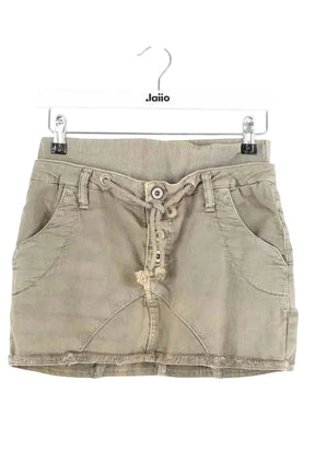 Mini jupe Please Kaki en Coton, taille S - Seconde Main