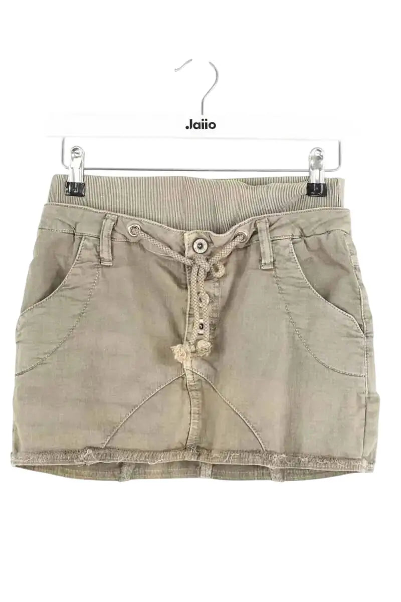 Mini jupe Please Kaki en Coton, taille S - Seconde Main