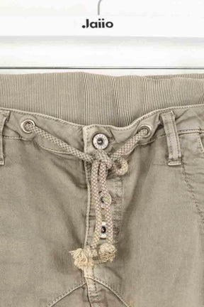 Mini jupe Please Kaki en Coton