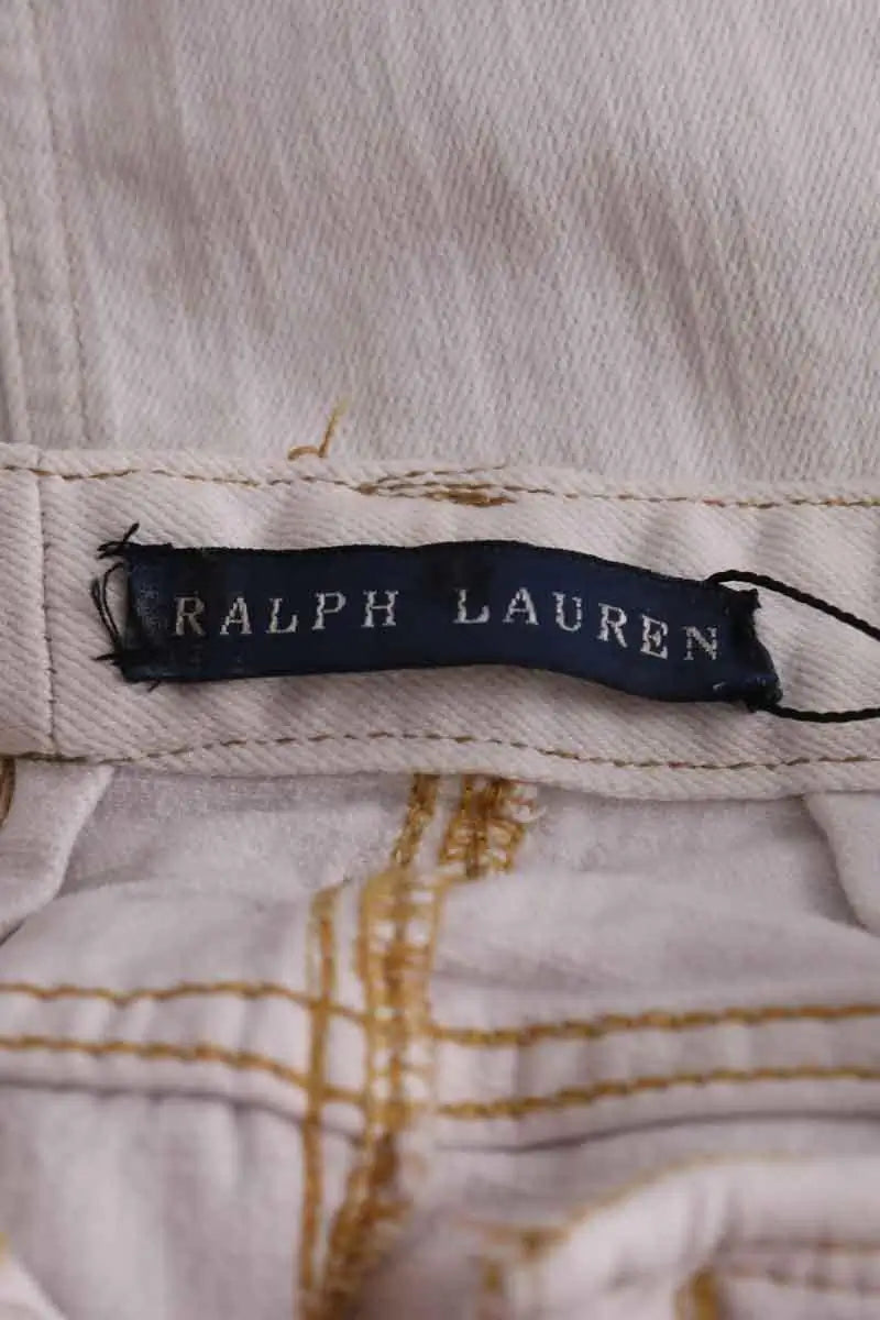 Mini jupe Ralph Lauren Blanc en Coton