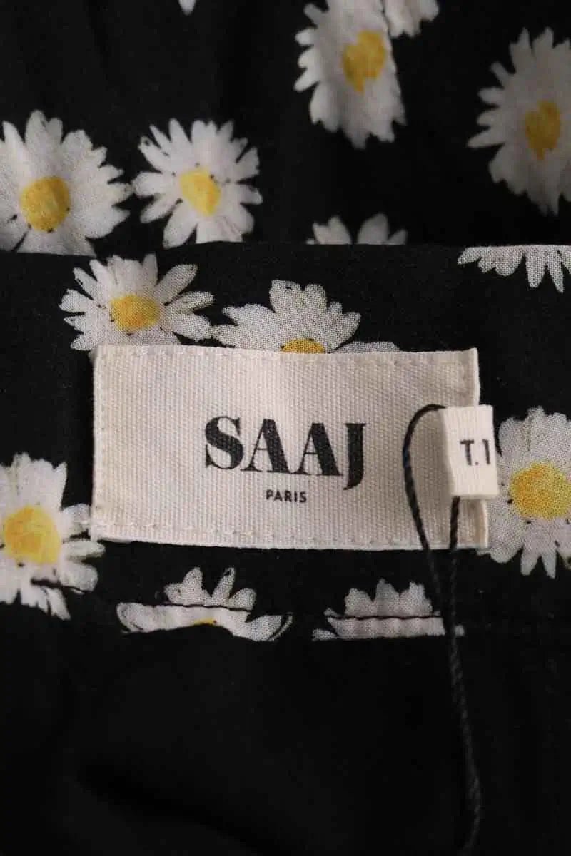 Mini jupe Saaj Noir en Viscose