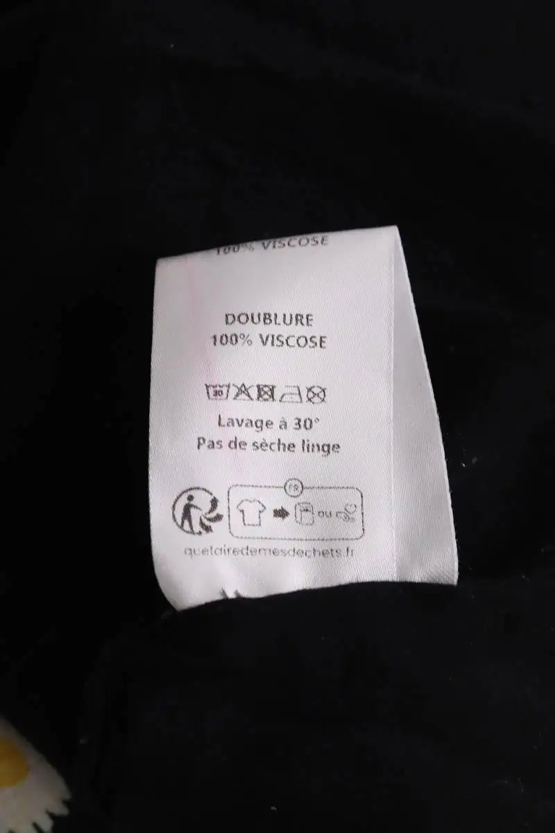 Mini jupe Saaj Noir en Viscose