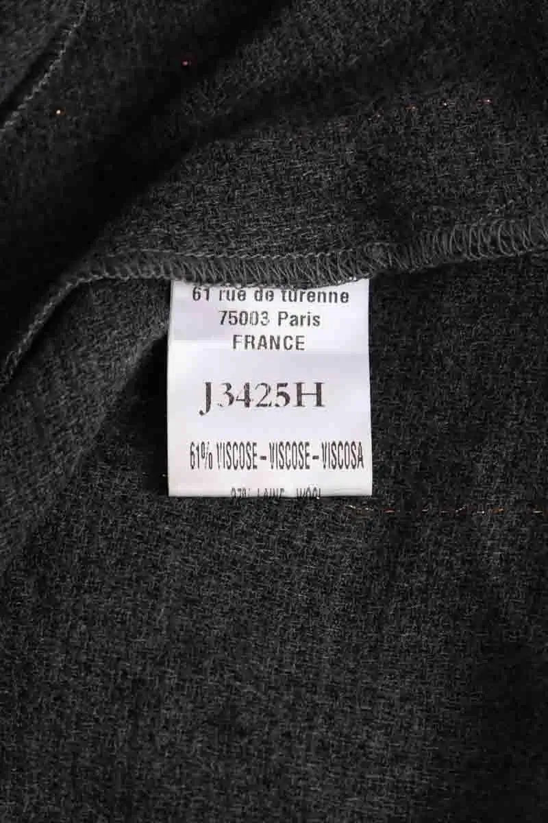 Mini jupe Sandro Anthracite en Viscose