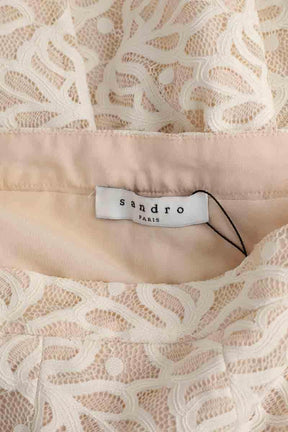 Mini jupe Sandro Beige en Synthétique