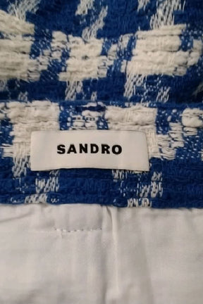 Mini jupe Sandro Bleu en Coton