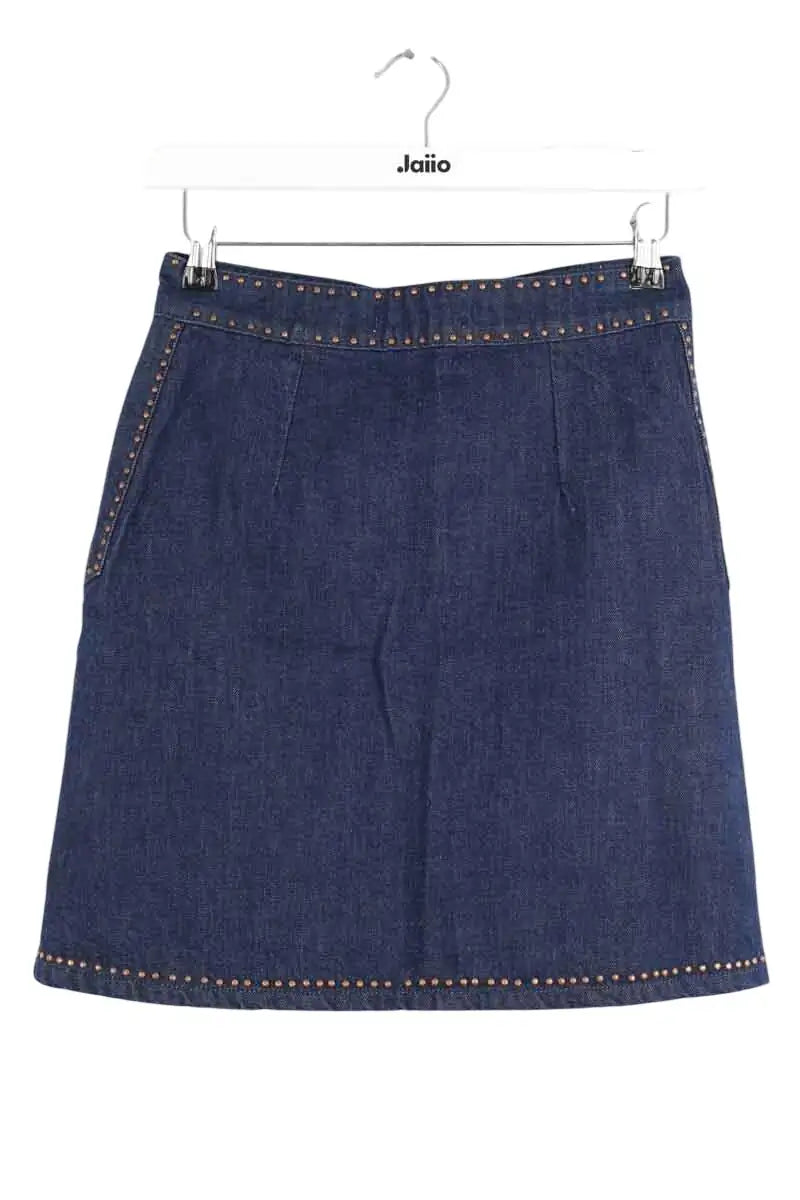 Mini jupe Sandro Bleu en Coton, taille S - Seconde Main