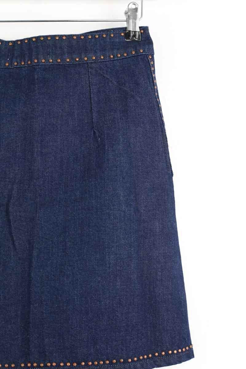 Mini jupe Sandro Bleu en Coton