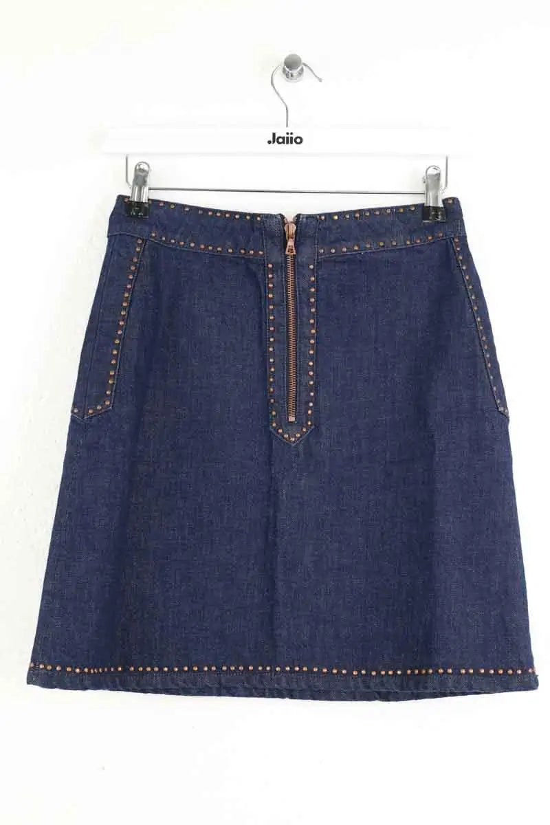 Mini jupe Sandro Bleu en Coton