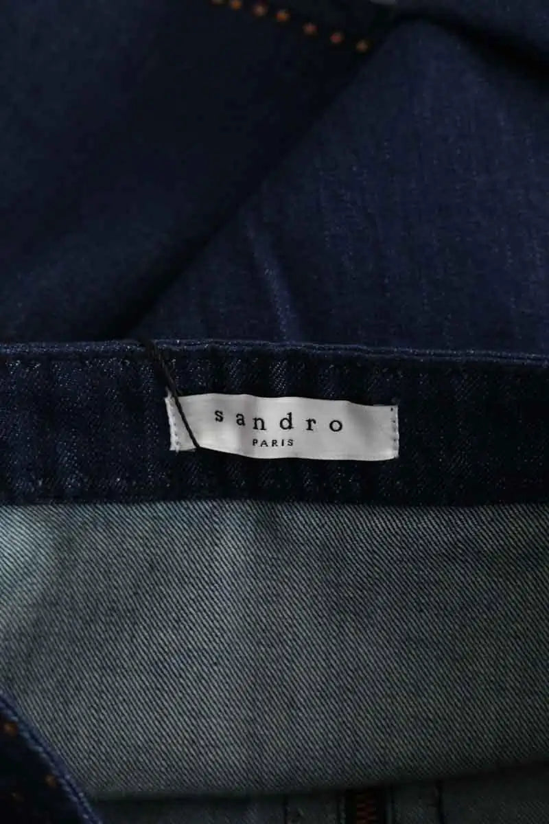 Mini jupe Sandro Bleu en Coton