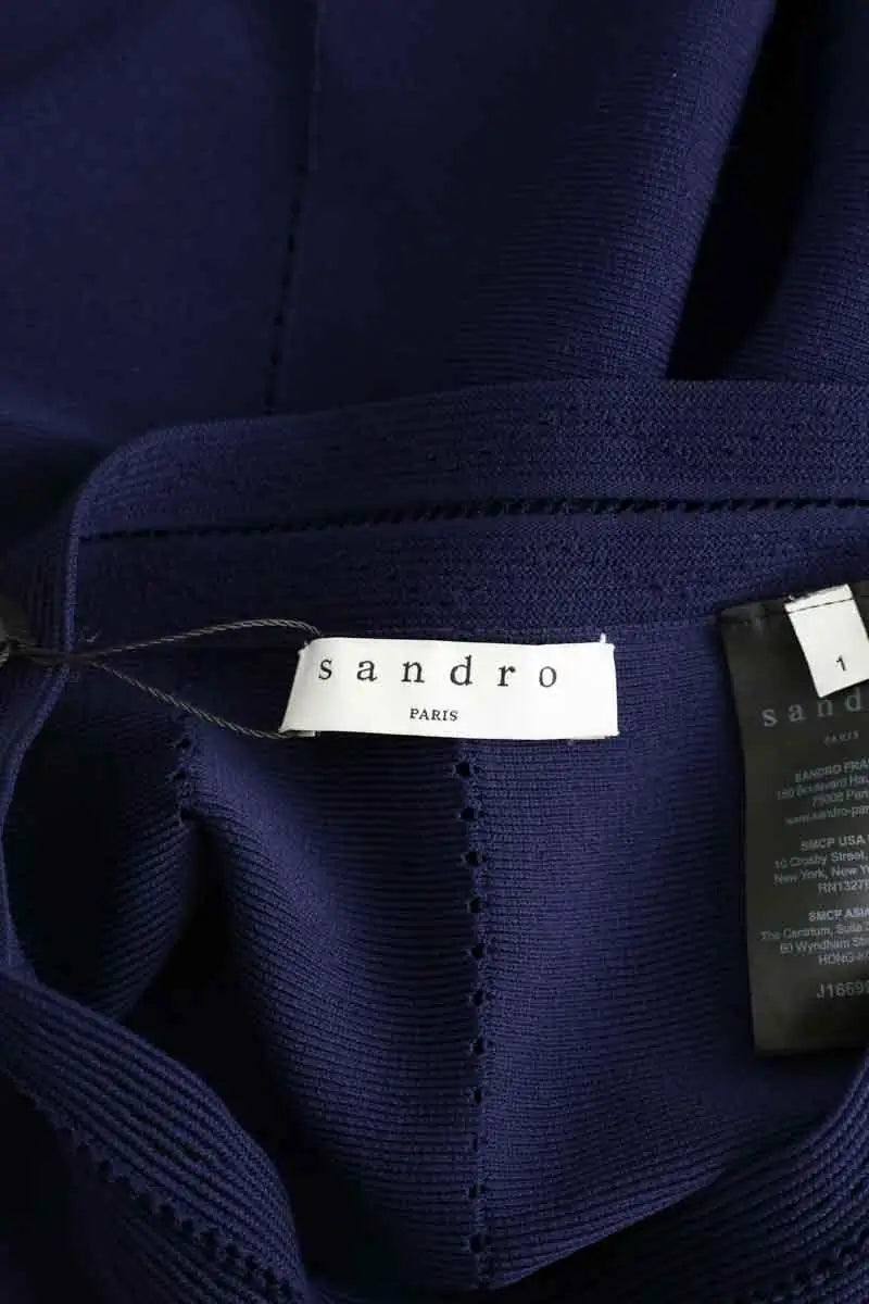 Mini jupe Sandro Bleu en Synthétique