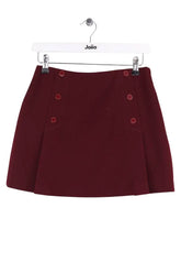 Mini jupe Sandro Bordeaux en Synthétique, taille S - Seconde Main