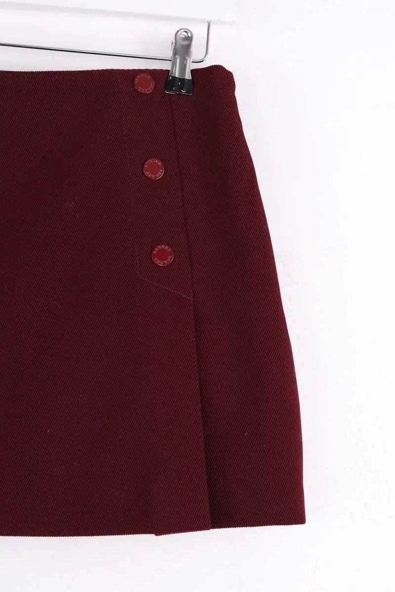 Mini jupe Sandro Bordeaux en Synthétique