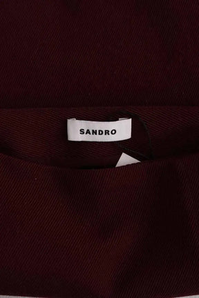 Mini jupe Sandro Bordeaux en Synthétique