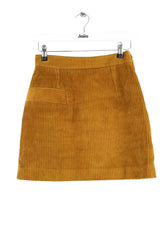 Mini jupe Sandro Camel en Coton, taille S - Seconde Main