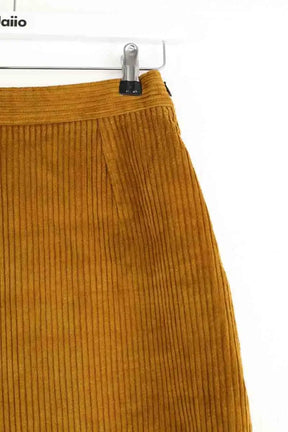 Mini jupe Sandro Camel en Coton