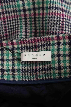 Mini jupe Sandro Multicolore en Laine