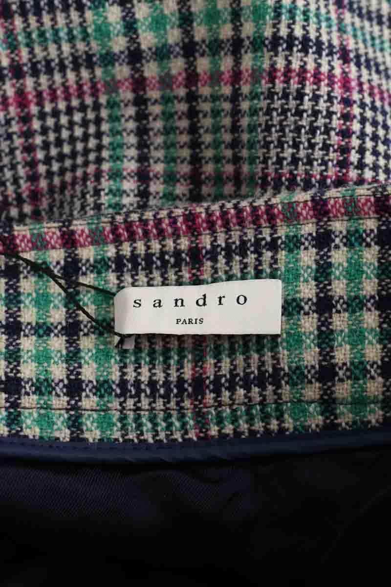 Mini jupe Sandro Multicolore en Laine
