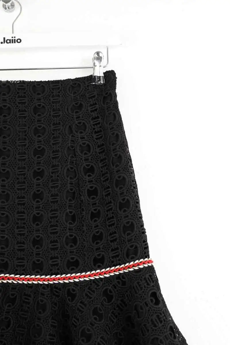 Mini jupe Sandro Noir en Polyester