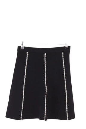 Mini jupe Sandro Noir en Synthétique, taille M - Seconde Main