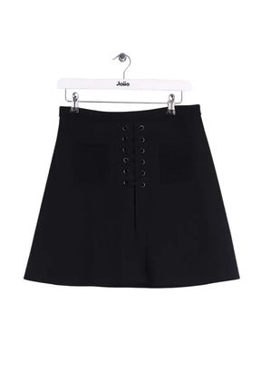Mini jupe Sandro Noir en Viscose, taille L - Seconde Main