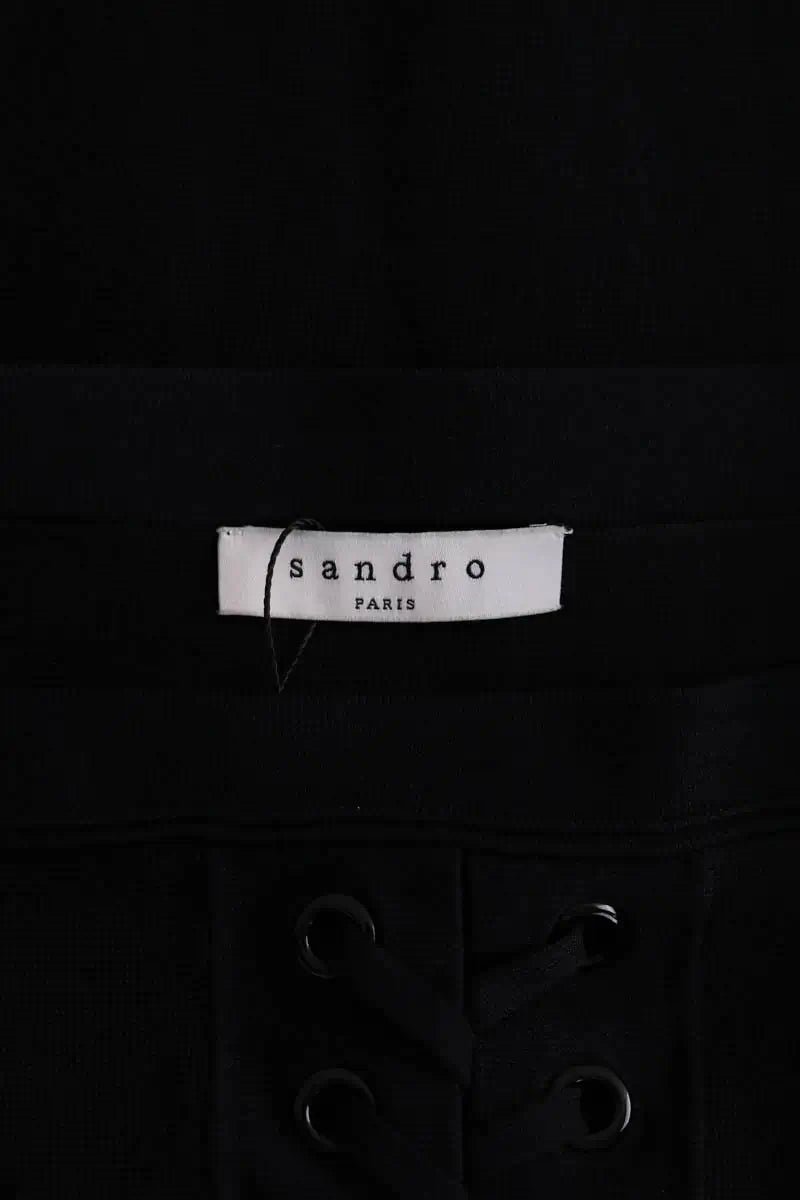 Mini jupe Sandro Noir en Viscose