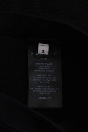 Mini jupe Sandro Noir en Viscose