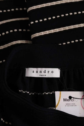 Mini jupe Sandro Noir en Viscose