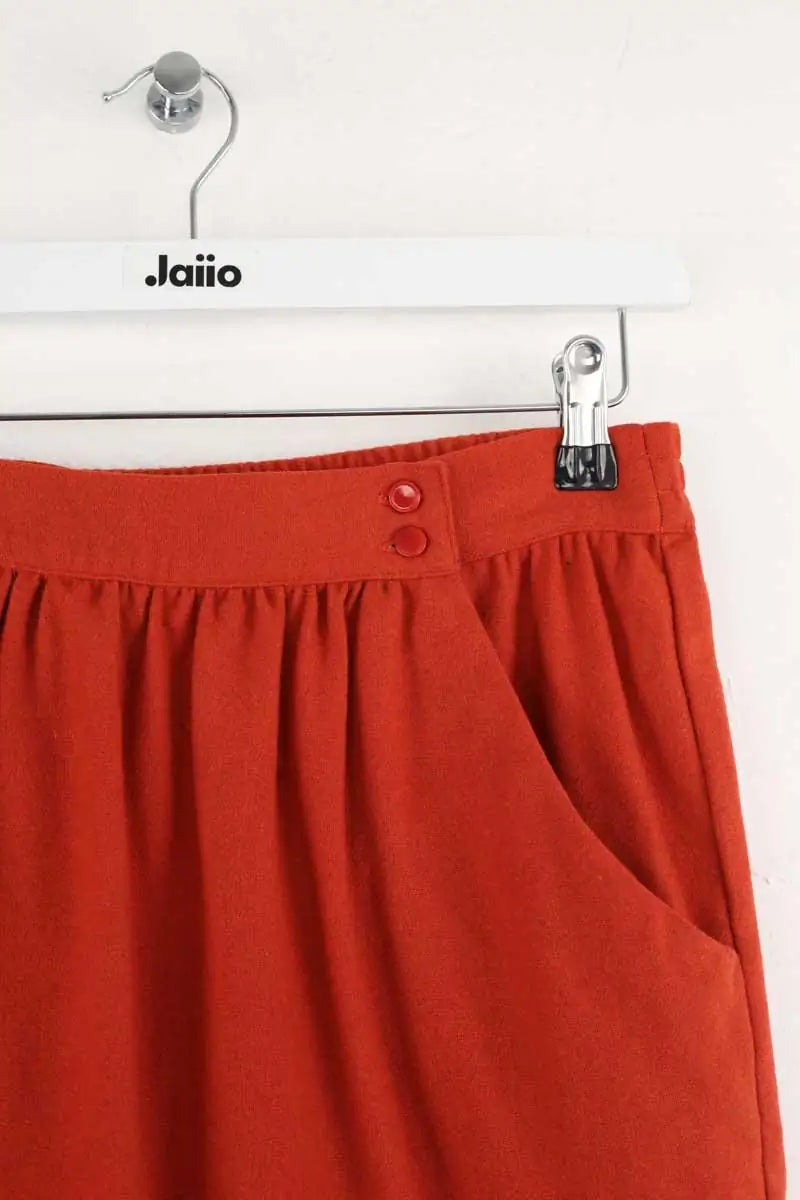 Mini jupe Sessun Orange en Laine